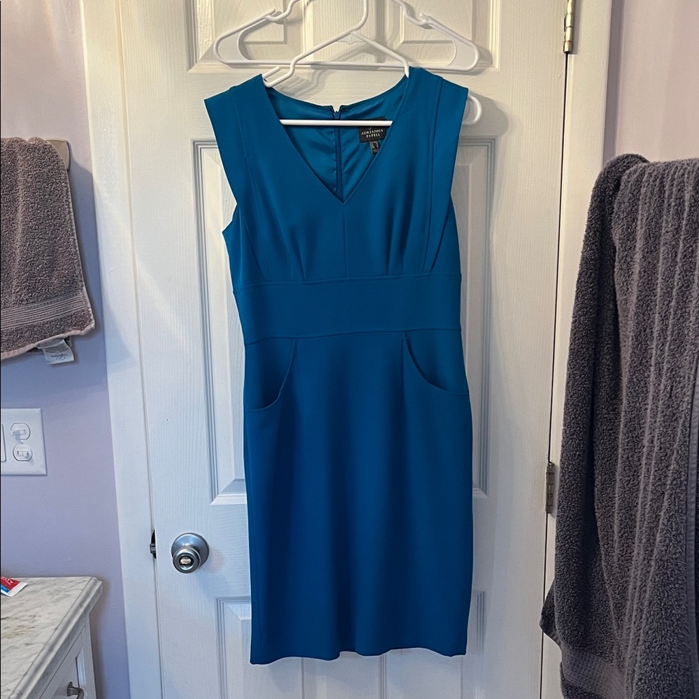 Adrianna Papell Women’s Blue Sleeveless Dress - Size 8